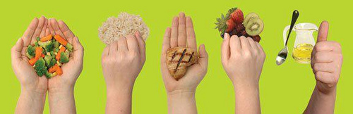 eat clean hand portions