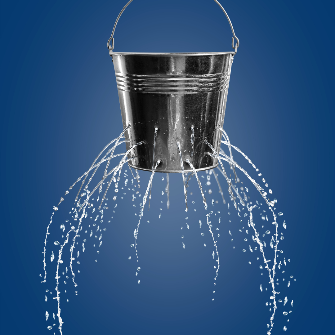 leaking bucket