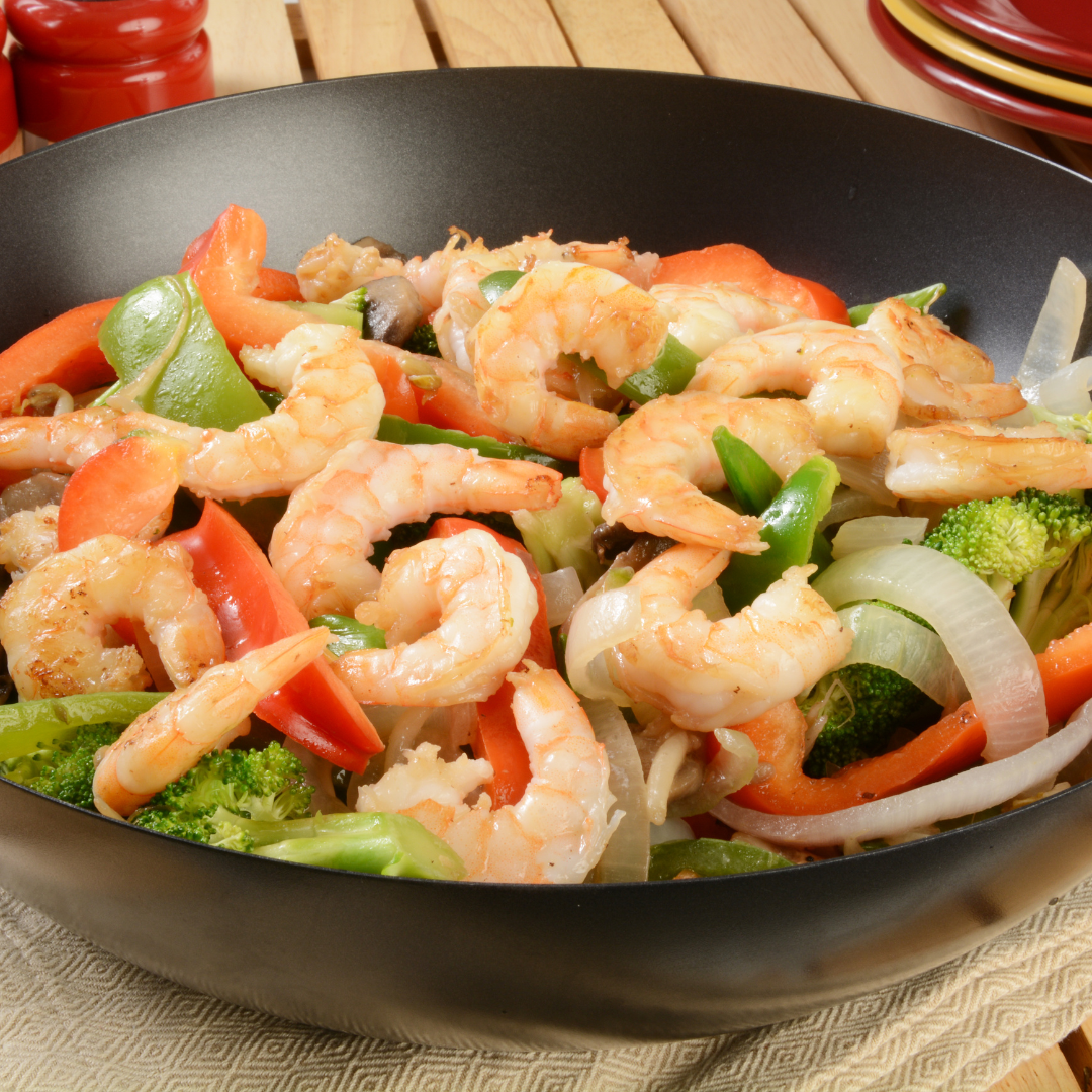 shrimp and vegetables